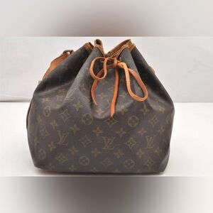 Louis Vuitton Monogram Petit Noe M42226 Shoulder Drawstring Bag 1854L-Authentic